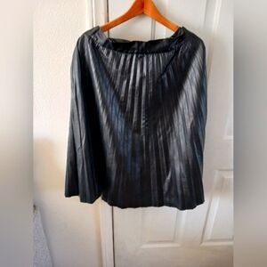 Faux leather skirt